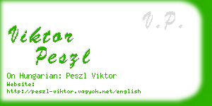 viktor peszl business card
